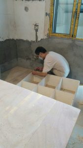 南京新华六村工地直播木工手打柜子