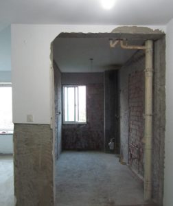 南京东城水岸122平二手房装修工地实拍拆除完毕