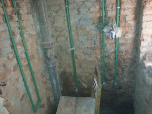 南京46平米老房水电装修工地实拍电线