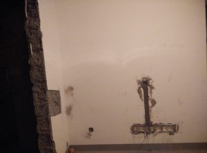 南京两室一厅天润城装修工地水电 开槽