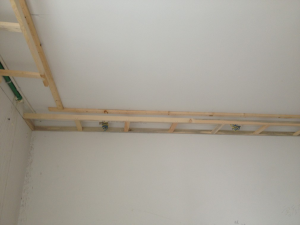 南京百合果园124平二手房木工装修工地实拍吊顶