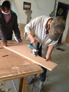 南京百合果园124平二手房木工装修工地实拍时候