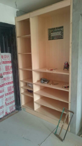 南京装修工地实拍柜子