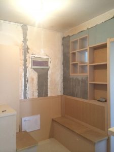 南京幕府西路86平木工装修工地记录柜子