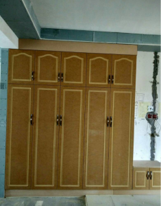 南京银河湾125木工装修工地储物柜