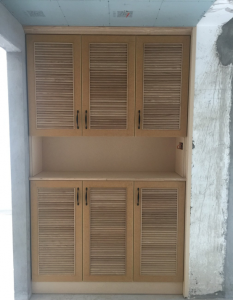 南京金达花园90平装修工地木工鞋柜