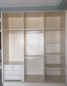 南京金达花园90平装修工地木工卧室柜