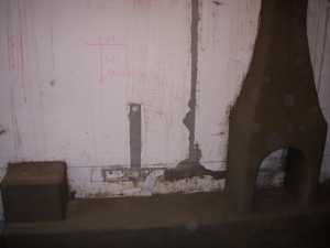 南京河西拉德芳斯调高户型装修工地直播背景墙