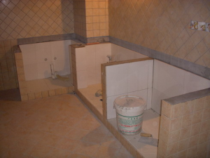 南京河西拉德芳斯调高户型装修工地直播砖砌橱柜