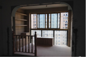 南京旭日上城三期130平装修阳台