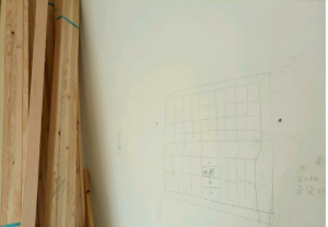 南京揽翠苑246平木工装修工地直播赵师傅画的草图