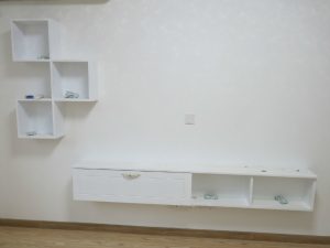 南京蒋王庙街小区80平米装修电视柜