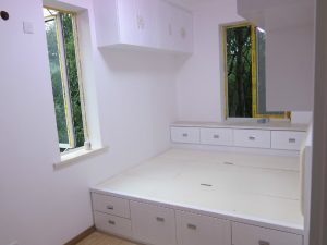 南京蒋王庙街小区80平米装修卧室榻榻米