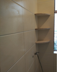 南京装修虎丘路58平方小2房卫生间小隔板