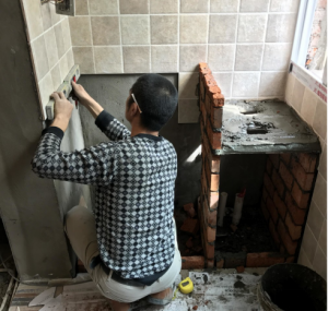 南京玉带园小区90后自主设计,装修小小家洗衣柜