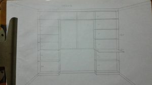 南京建宁新村62平老房木工装修工地图纸