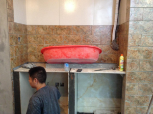 南京石城家园三室两厅瓦工装修