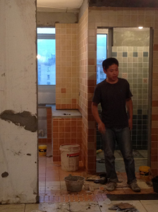 南京石城家园三室两厅瓦工师傅