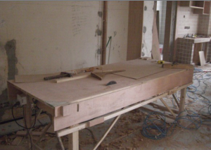 南京江宁明月花园93平田园风格装修木工工作台