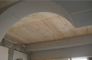 南京江宁明月花园93平田园风格装修木工吊顶