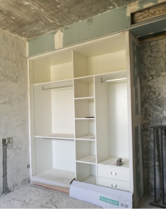 南京莱蒙一小区110平，木工师傅卧室柜