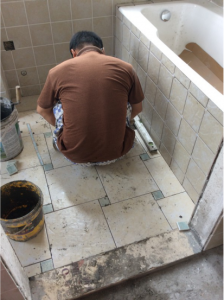 南京江水平装修队为我打造的理想国——瓦工师傅