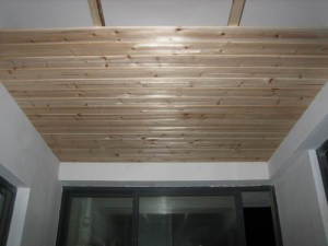 南京140平阳光聚宝山庄木工装修工地随拍阳台吊顶