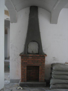 南京140平三室两厅瓦工装修工地实拍壁炉