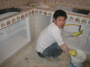 南京140平三室两厅瓦工师傅