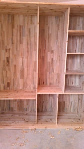 南京花港幸福城87平装修工地随拍卧室柜