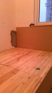 南京花港幸福城87平装修工地随拍卧室床