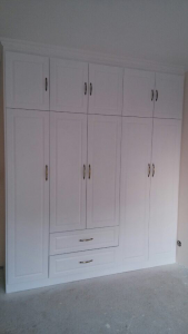 南京旭日上城107简约装修风格木工手艺赏析！卧室柜子