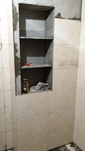 南京金地明悦140四室两厅瓦工装修工地直播壁龛