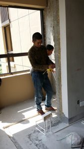 南京金地明悦140四室两厅瓦工师傅