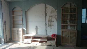 南京金王府装修之木工手艺--郑师傅背景墙