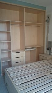 南京金王府装修之木工手艺--郑师傅大衣柜