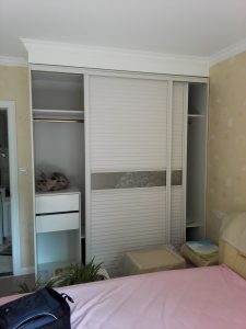 南京河定桥84平2室1厅装修木工唐师傅作品衣柜