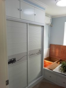 南京河定桥84平2室1厅装修木工唐师傅作品柜子门