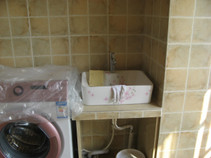 南京68平二室一厅装修江水平装修特色砖砌台盆