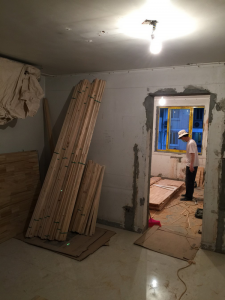 南京97平3室2厅1厨1卫木工装修工地直播