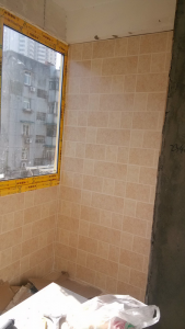 南京龙江港龙园50平二室一厅现代简约装修工地随拍窗户