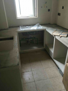 南京98平新城香溢紫郡雅苑瓦工装修工地记录厨房