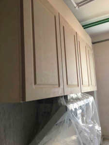 南京98平现代简约风格木工装修工地记录吊柜