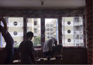 南京银城花园装修工地施工