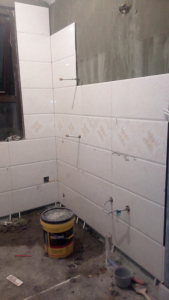 南京浦口江月府86平木瓦工装修工地实拍