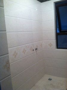 南京浦口江月府86平木瓦工装修工地