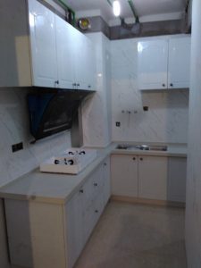 南京94平2室2厅瓦工装修工地实拍厨房