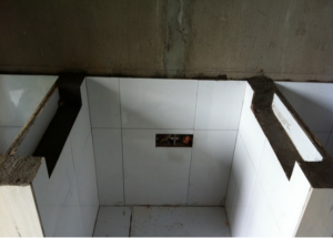 南京江水平装修工地直播厨房砖砌橱