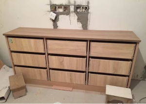  南京旭日上城84平装修电视柜