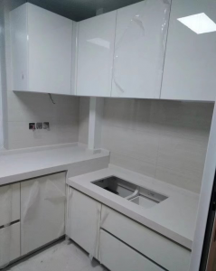 南京装修工地实拍厨房橱柜